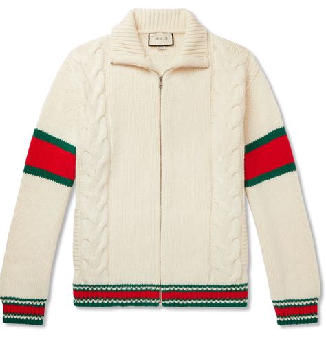 gucci knitted zip throughs